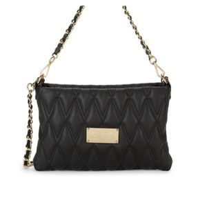 Valentino by Mario Valentino, Vanille Blk Leather Handbag, Excellent Condition!